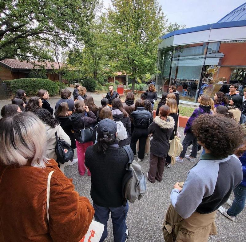 accoglienza del gruppo all'arrivo
